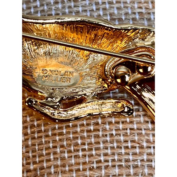 NOLAN MILLER Avalon Bird Of Paradise Brooch Diamanté Crystal Jewelry Present Bir - Picture 9 of 12